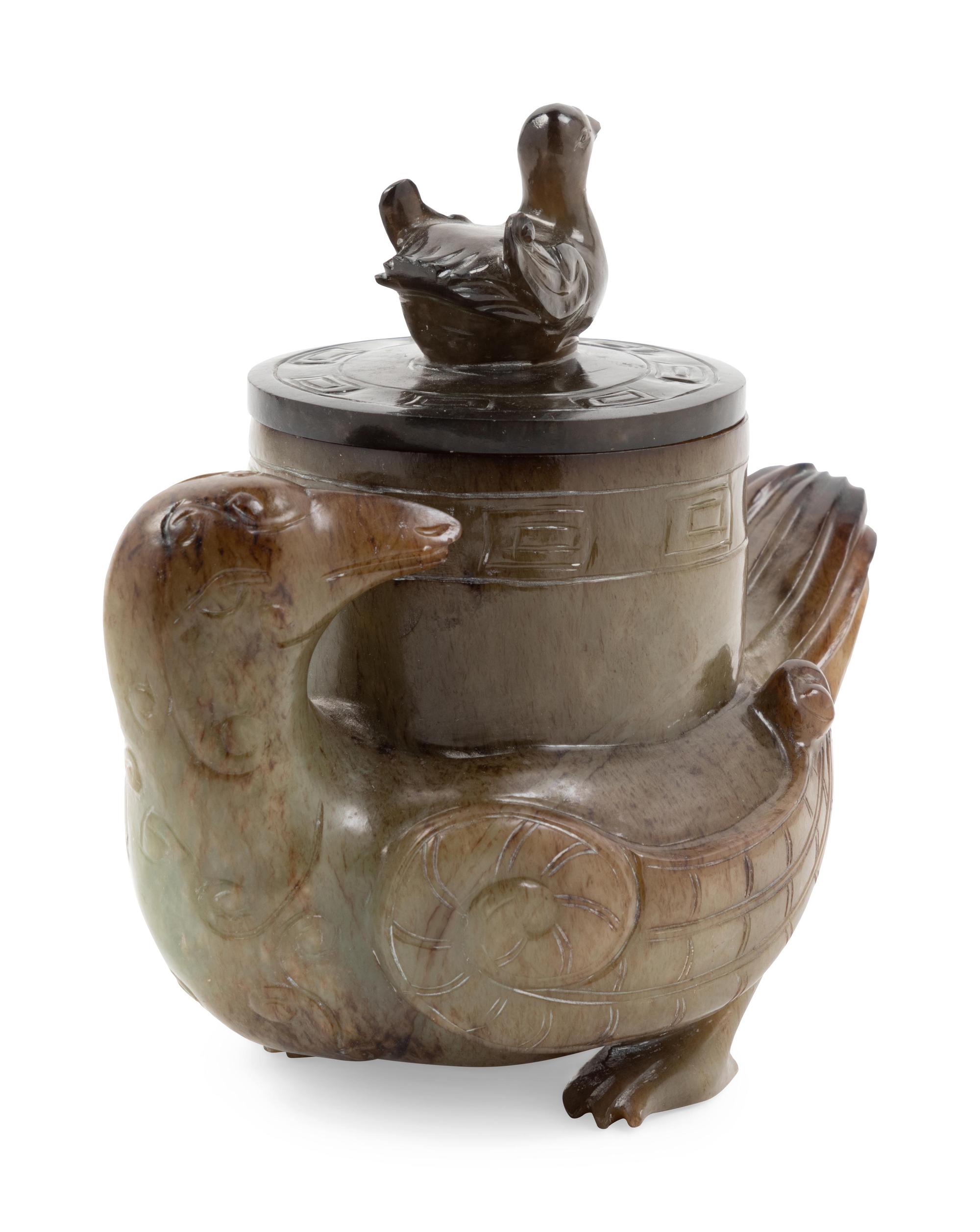 A Chinese Export Hardstone Vessel