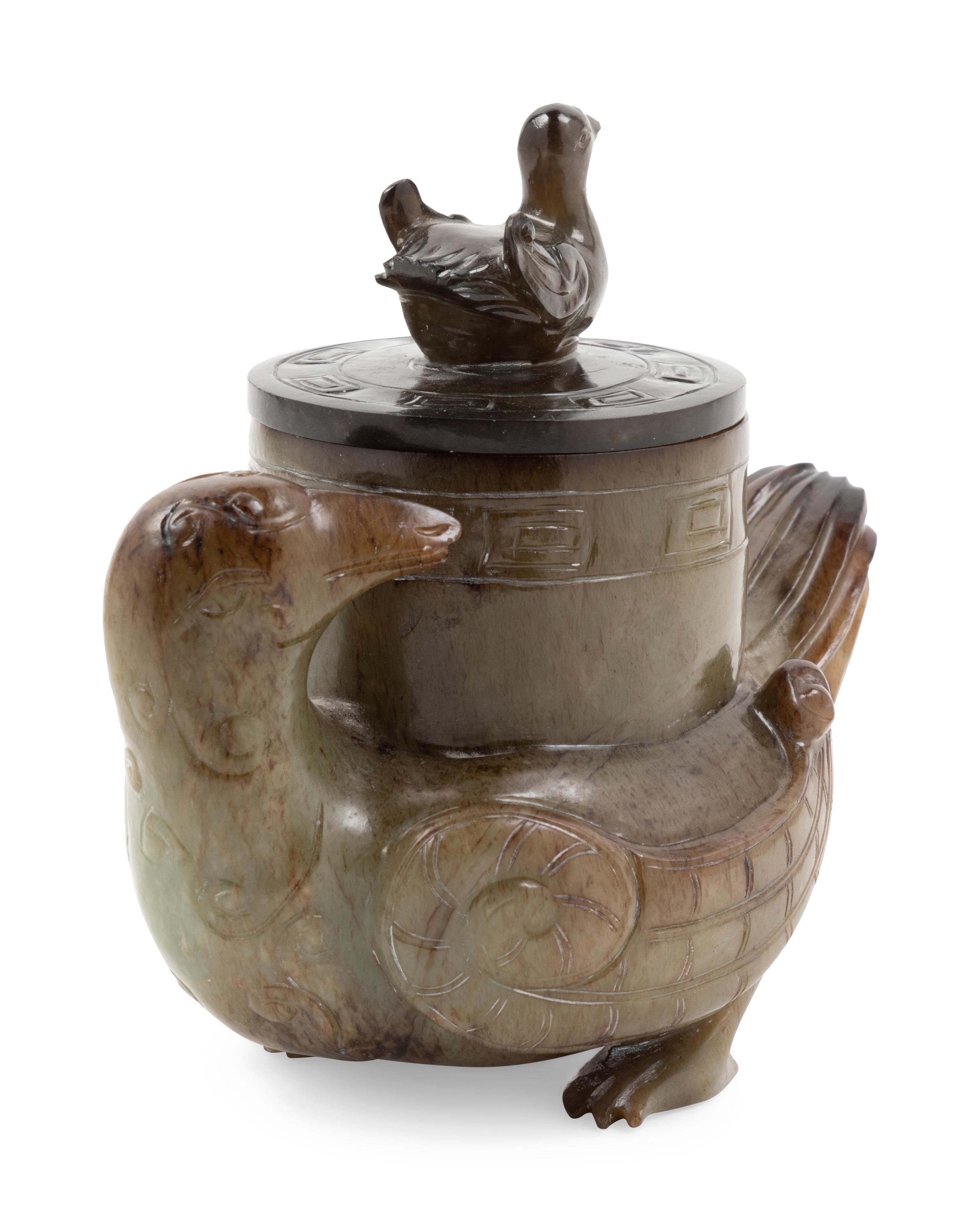 A Chinese Export Hardstone Vessel