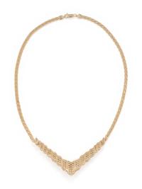 YELLOW GOLD AND DIAMOND NECKLACE