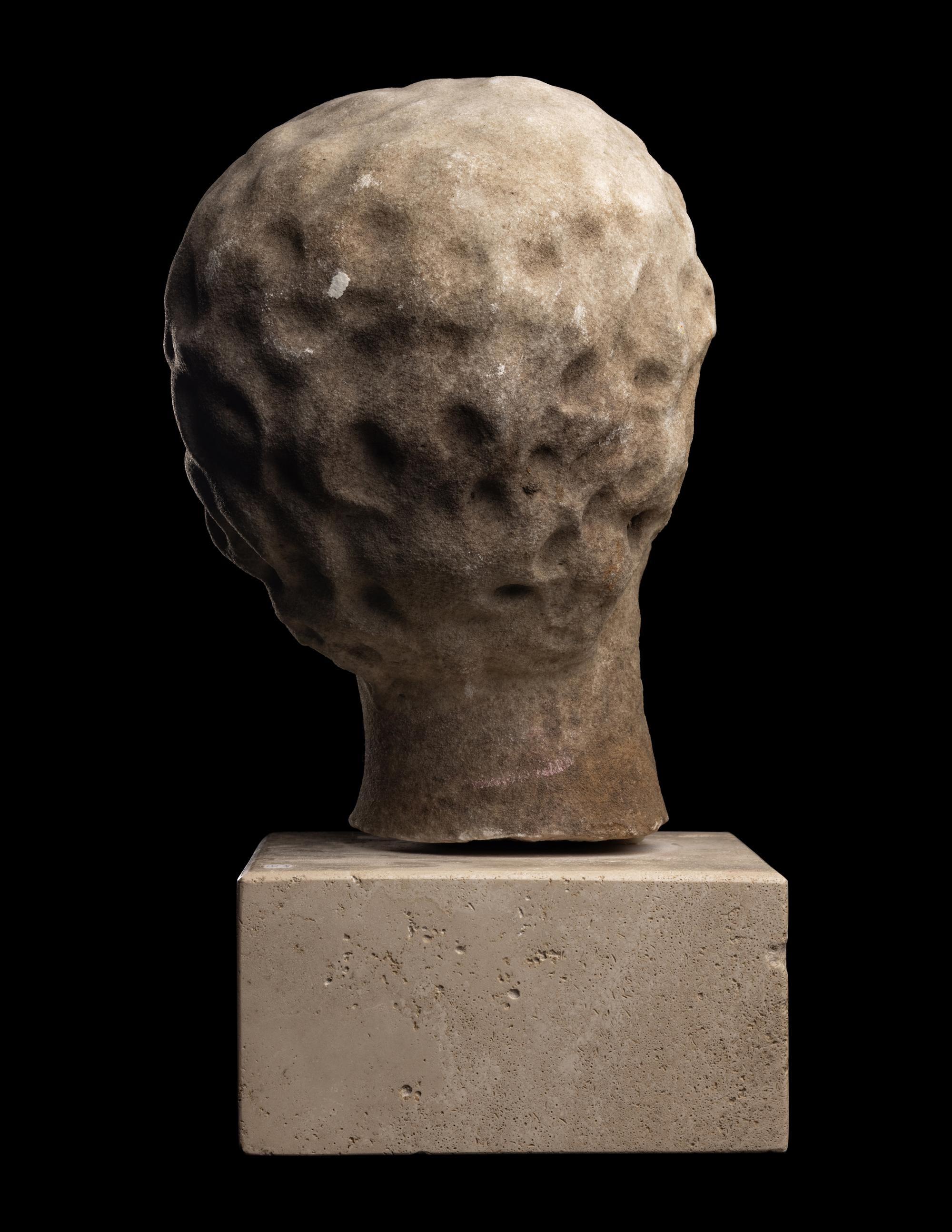 A Roman Marble Head of a Woman
