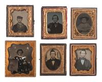 [EARLY PHOTOGRAPHY]. 22 assorted images of boys and fresh-faced young men.
