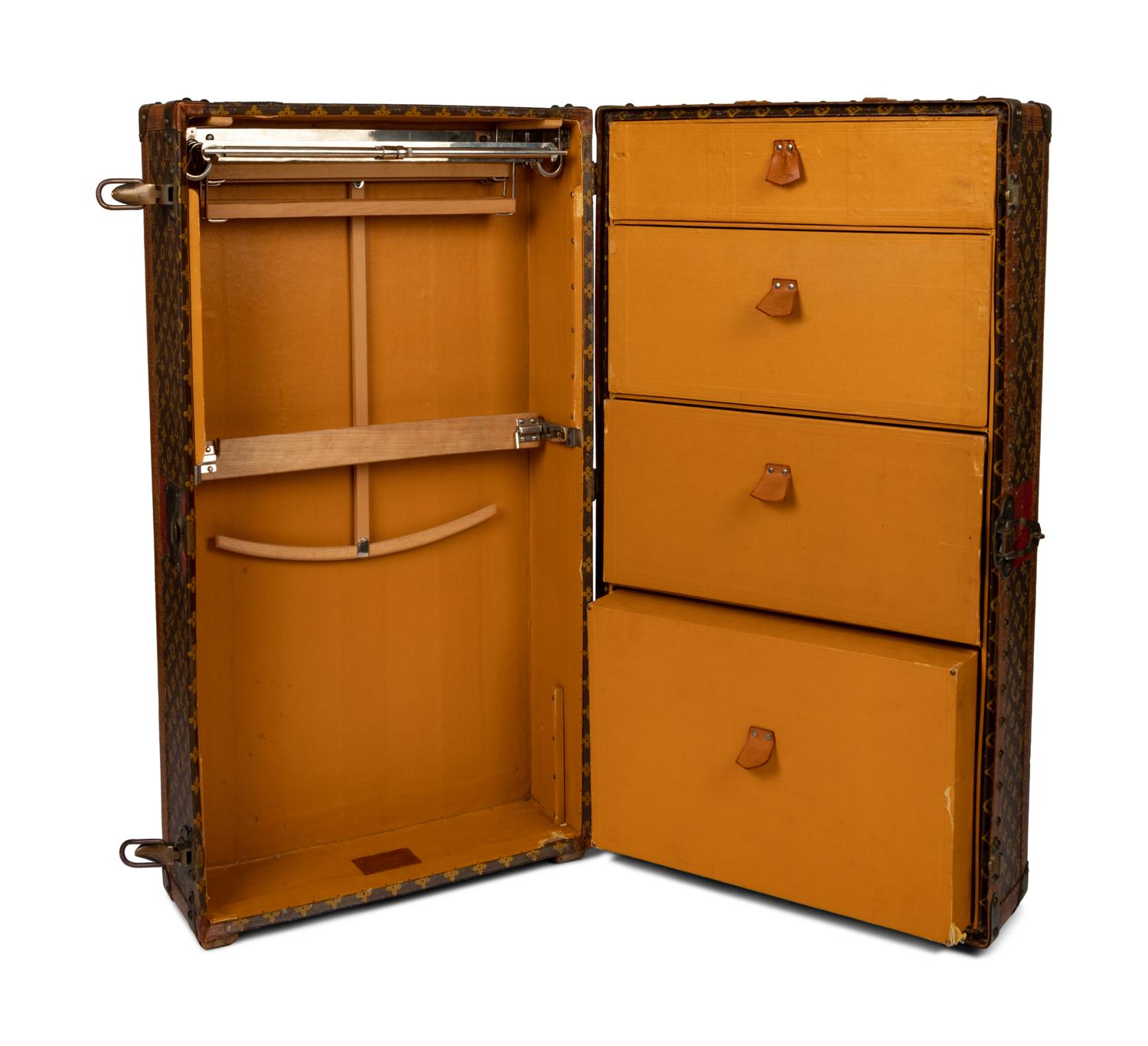 Louis Vuitton Wadrobe Steamer Trunk, Early 20th Century