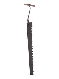 Four Wrought and Cut Iron and Wood Farm Saws