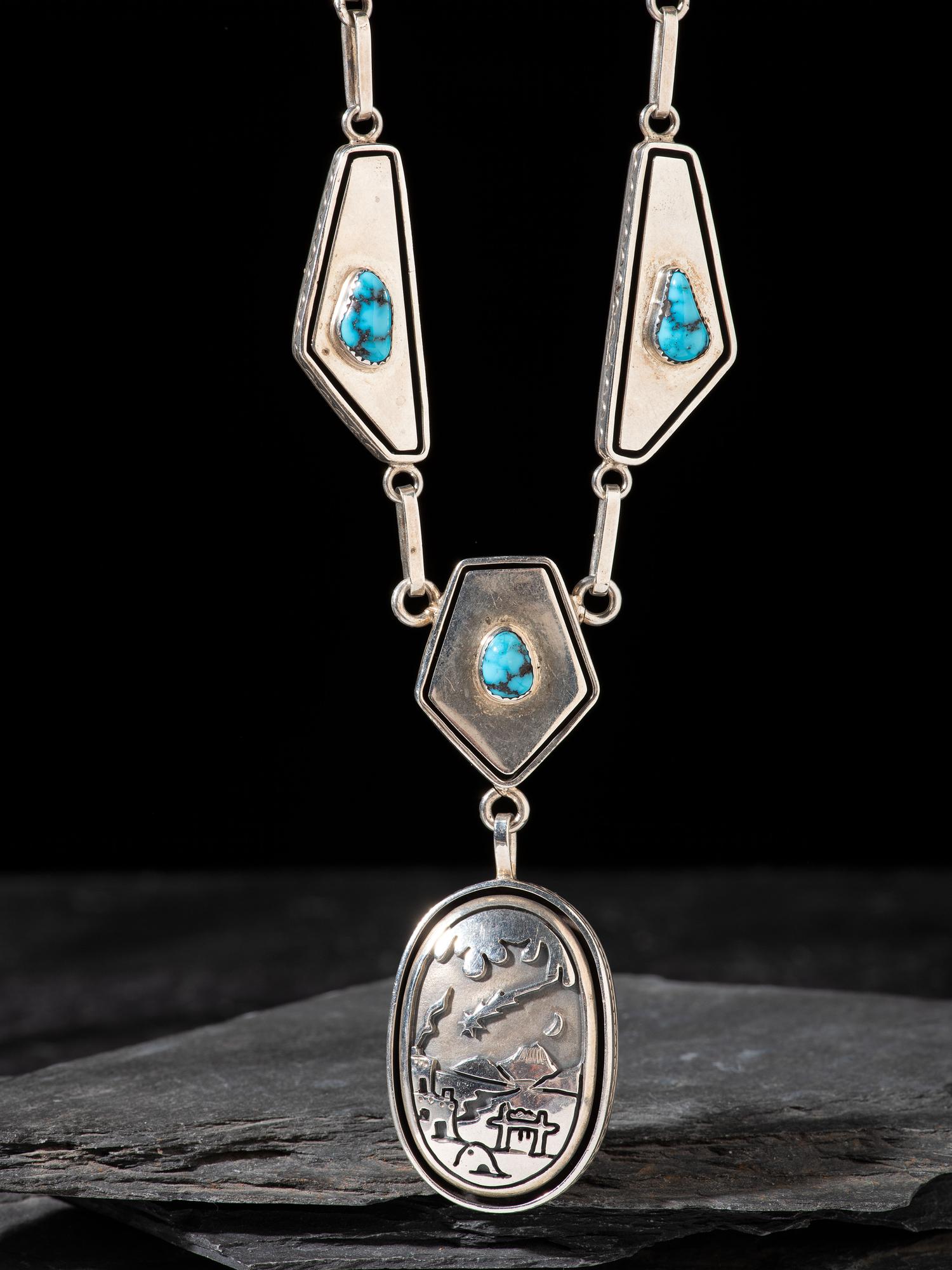 Silver and Turquoise Necklace
