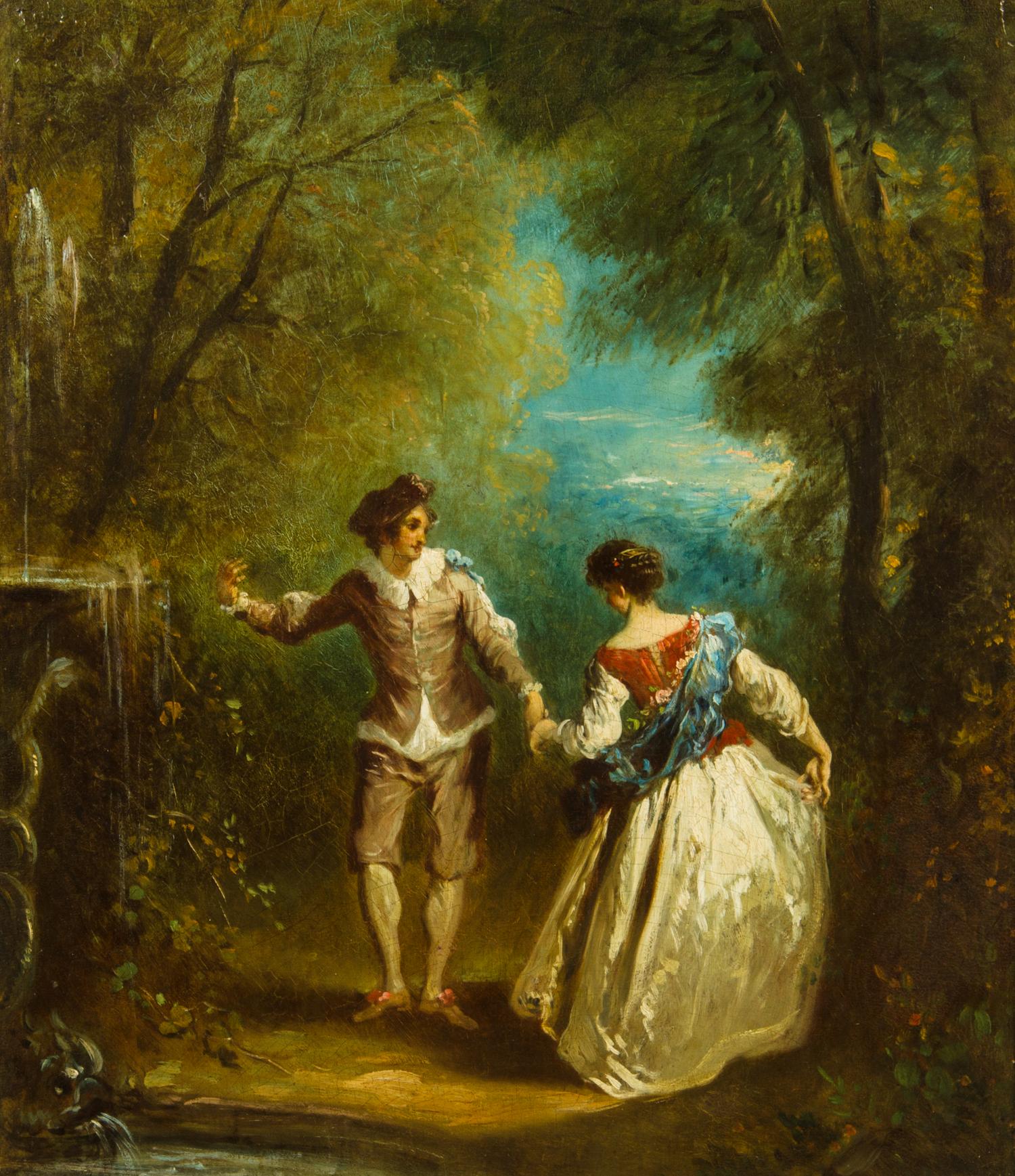 Manner of Jean-Antoine Watteau, (French, 1684-1721), Fete galante
