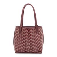 GOYARD, BURGUNDY GOYARDINE MINI TOTE
