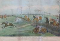 Francis Calcraft TURNER, after Image 13 x 21 3/4 inches. — Vale of Aylesbury Steeple Chase, Plates I-IV
