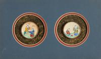 Eight Chinese Enamel on Copper Snuff Dishes