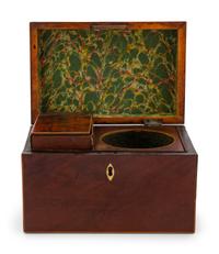 A Regency Mahogany Tea Caddy
