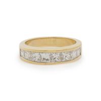 TIFFANY & CO., YELLOW GOLD AND DIAMOND RING
