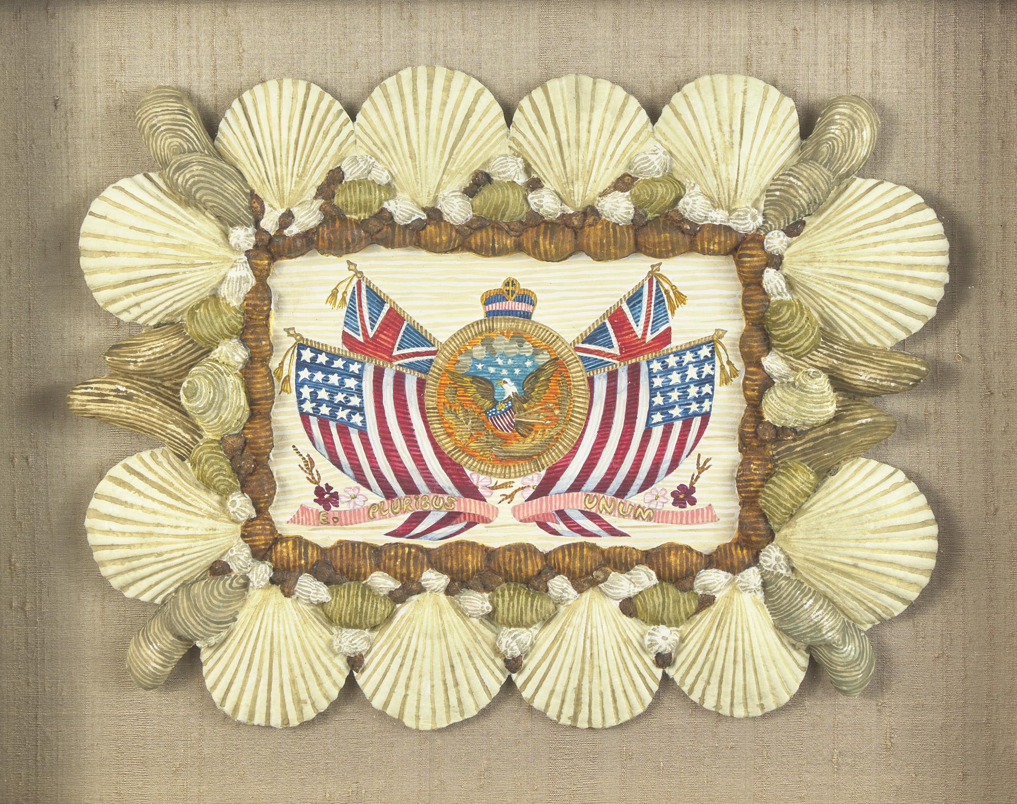 Mellie Cooper (b. 1949), E. Pluribus Unum: Eagle with Flags