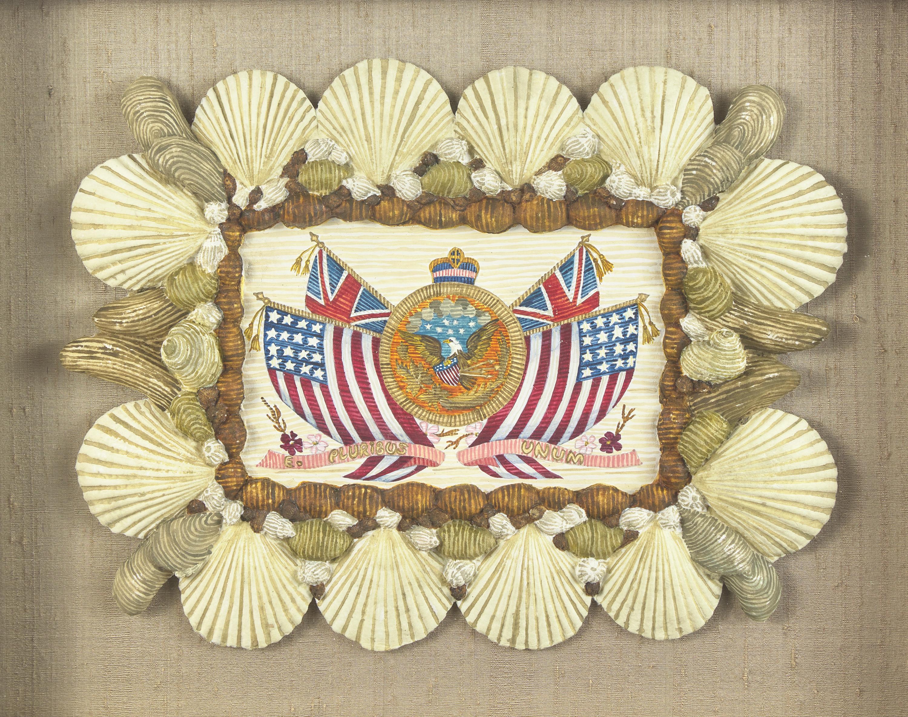 Mellie Cooper (b. 1949), E. Pluribus Unum: Eagle with Flags