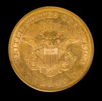 A United States 1856-S Liberty Head $20 Gold Coin