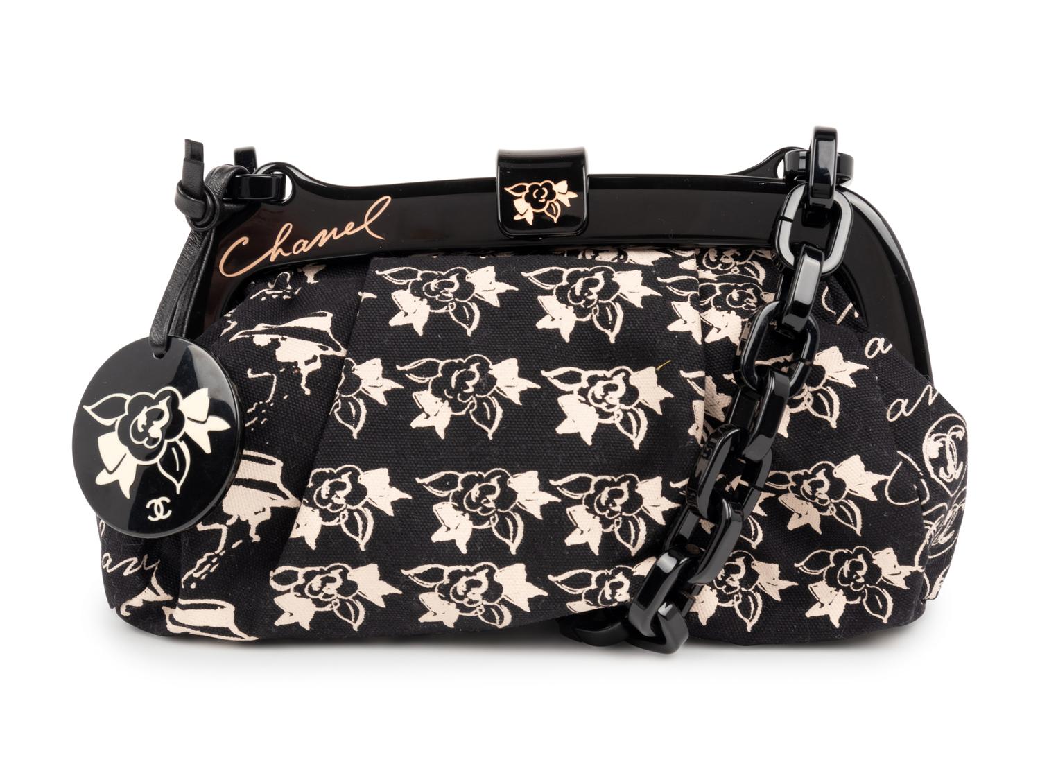 Chanel Black and White Handbag with Acrylic Hardware, 2005-06