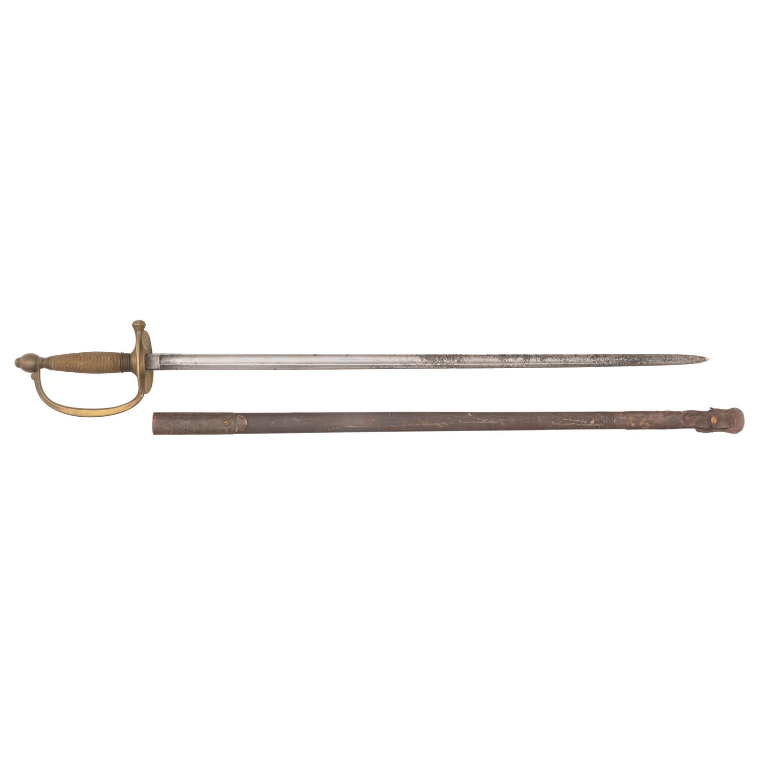 Collins & Company US Model 1840 NCO Sword with Etched Blade Reading S.C. Ward