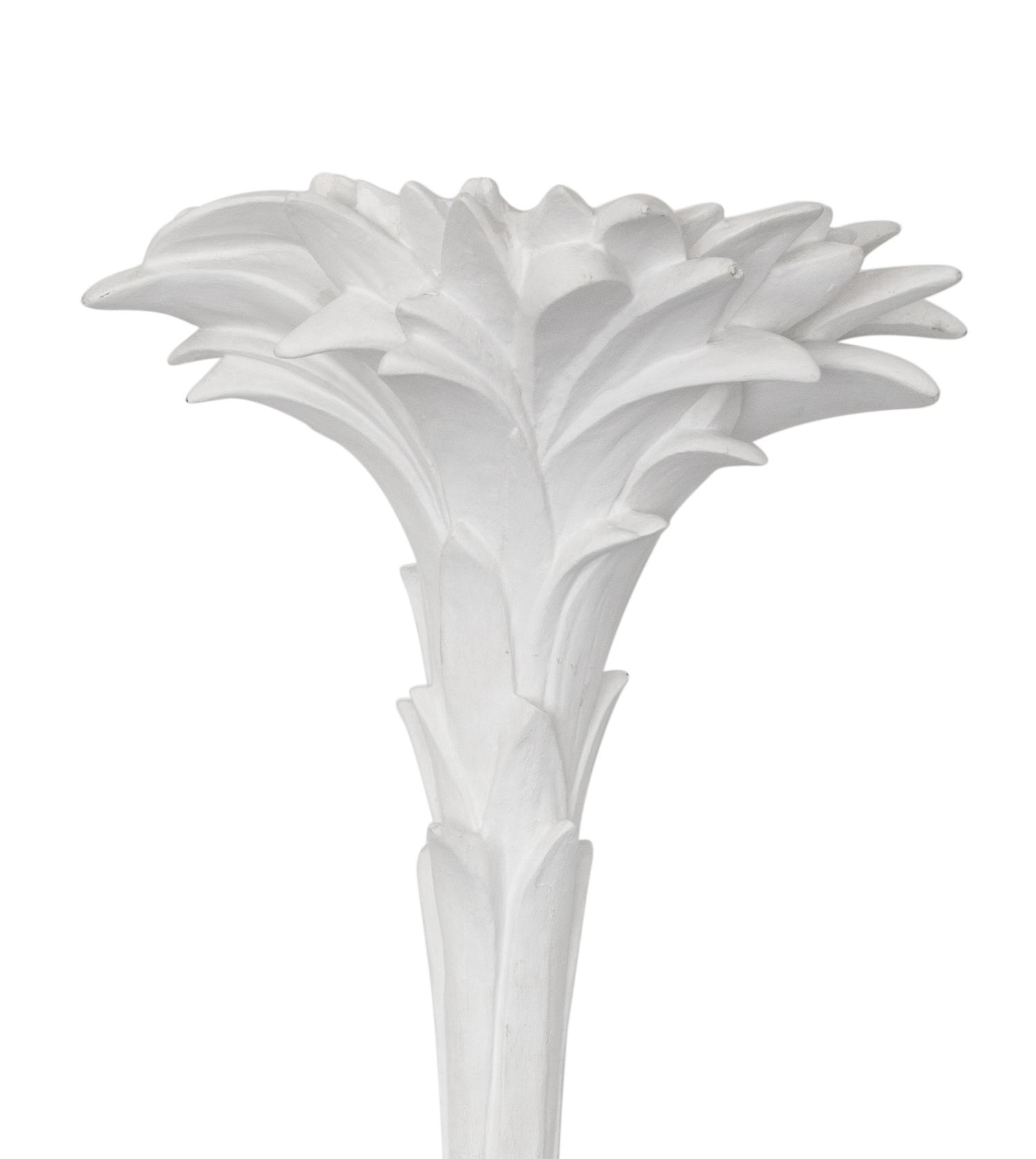 A Pair of Painted Palm Tree Torchères in the Manner of Serge Roche