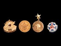 A Group of Four 1970s-1980s Major League Baseball All-Star Game Press Pins,