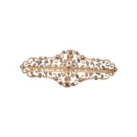ANTIQUE, SILVER-TOPPED-GOLD AND DIAMOND BROOCH