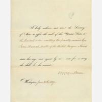 [Presidential] Van Buren, Martin, and John Tyler and Millard Fillmore Group of 3 Signed Documents