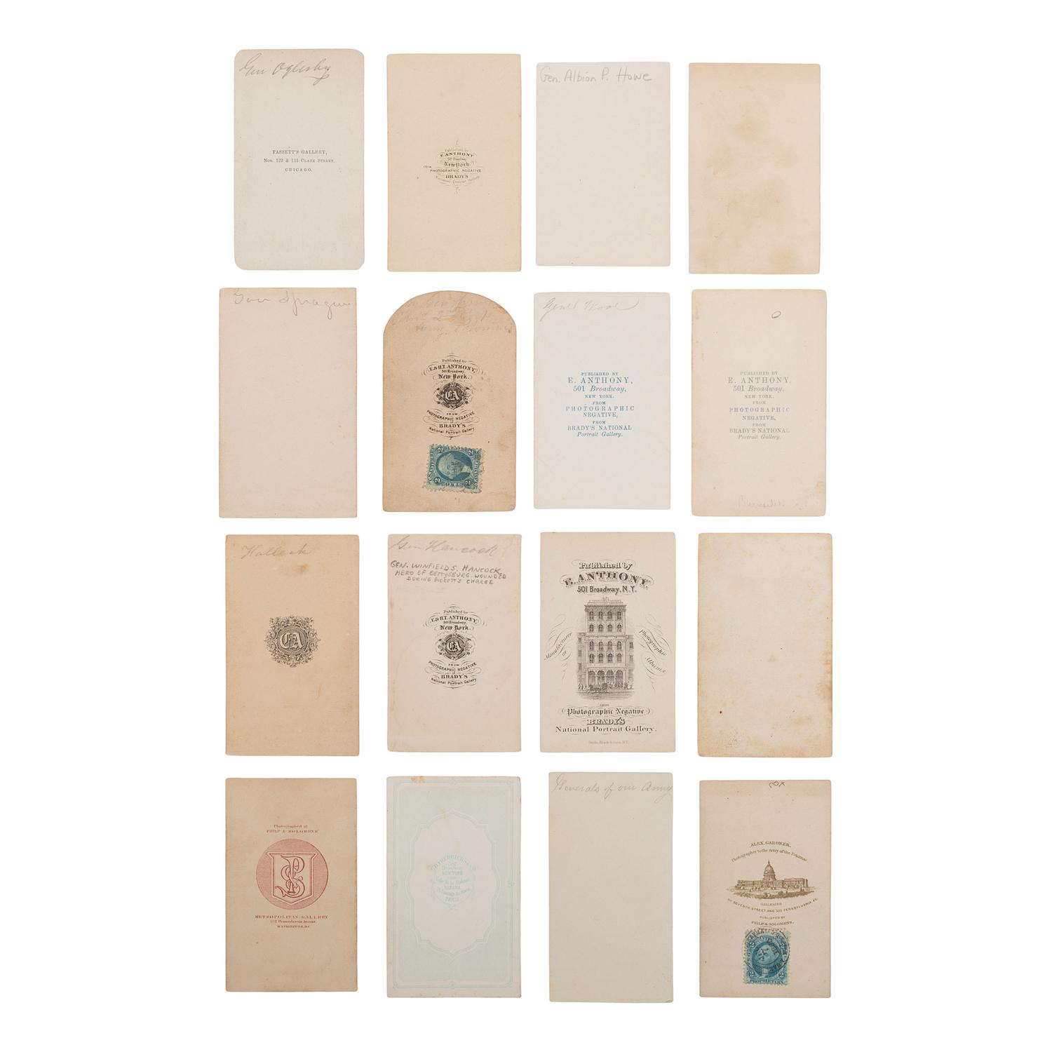 [Civil War] 31 Carte de Visites of Union generals, incl. McPherson, Sheridan, and Burnside