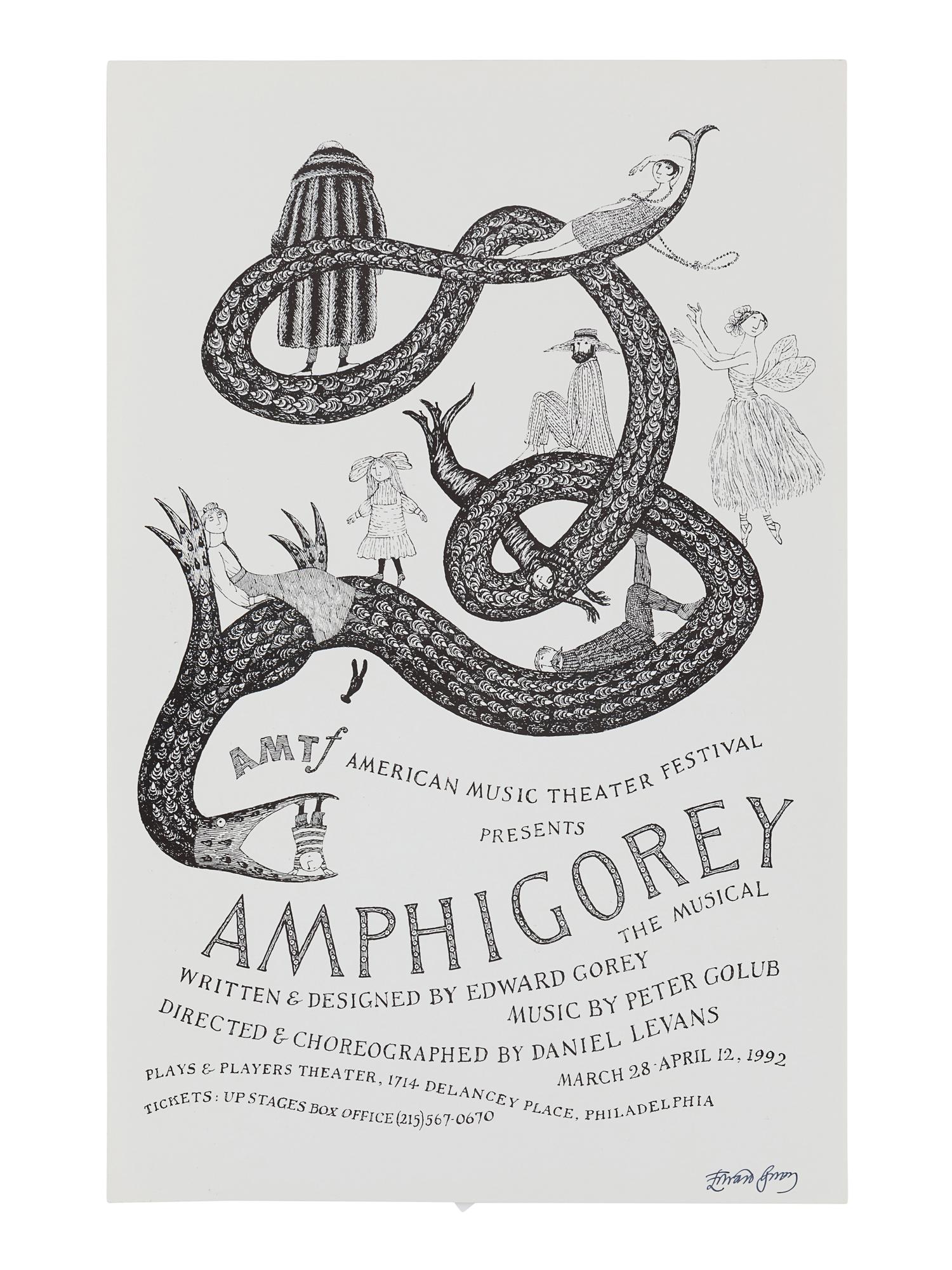 [GOREY -- POSTERS]. A group of 4 posters SIGNED BY GOREY, comprising: