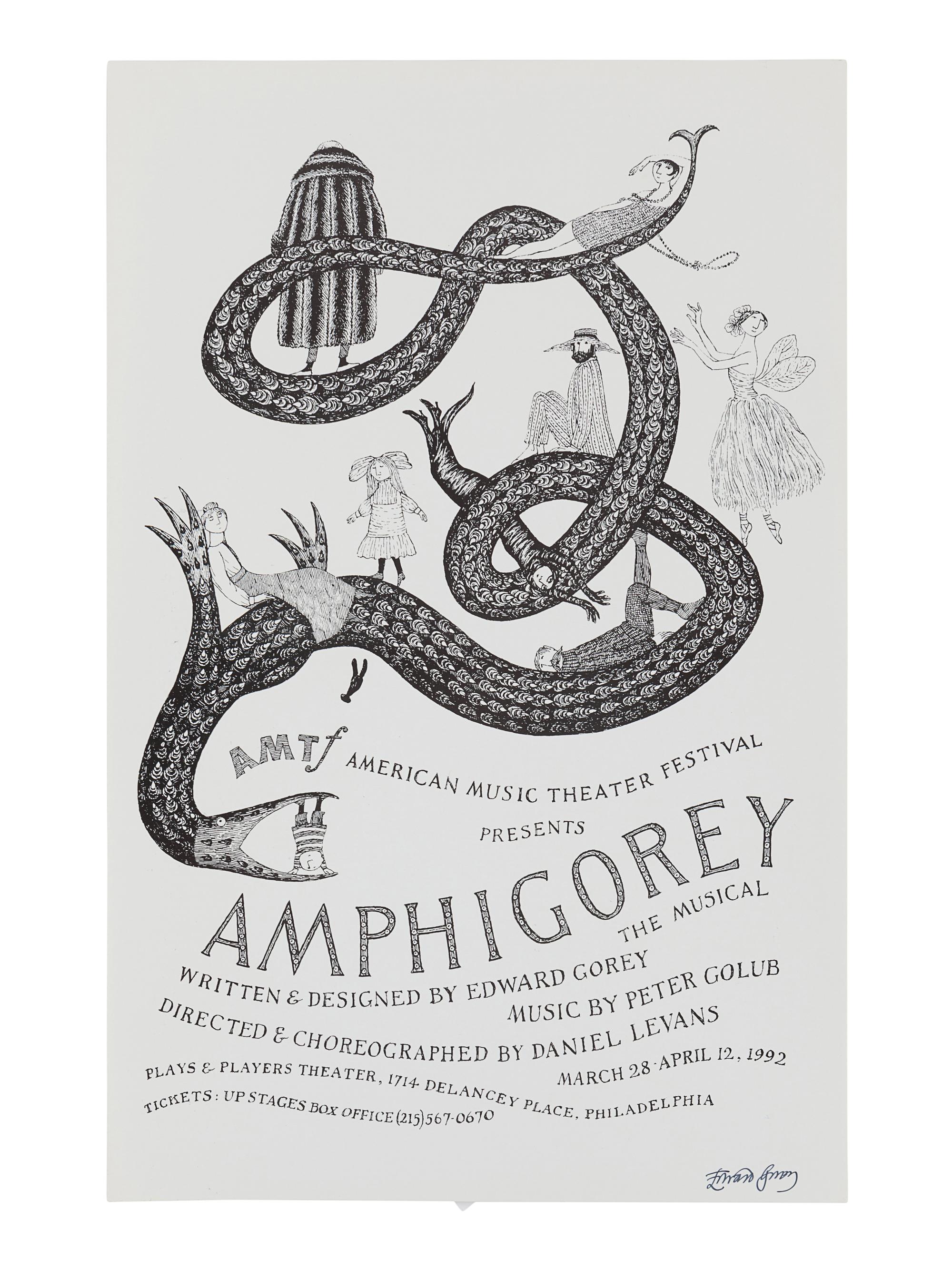 [GOREY -- POSTERS]. A group of 4 posters SIGNED BY GOREY, comprising: