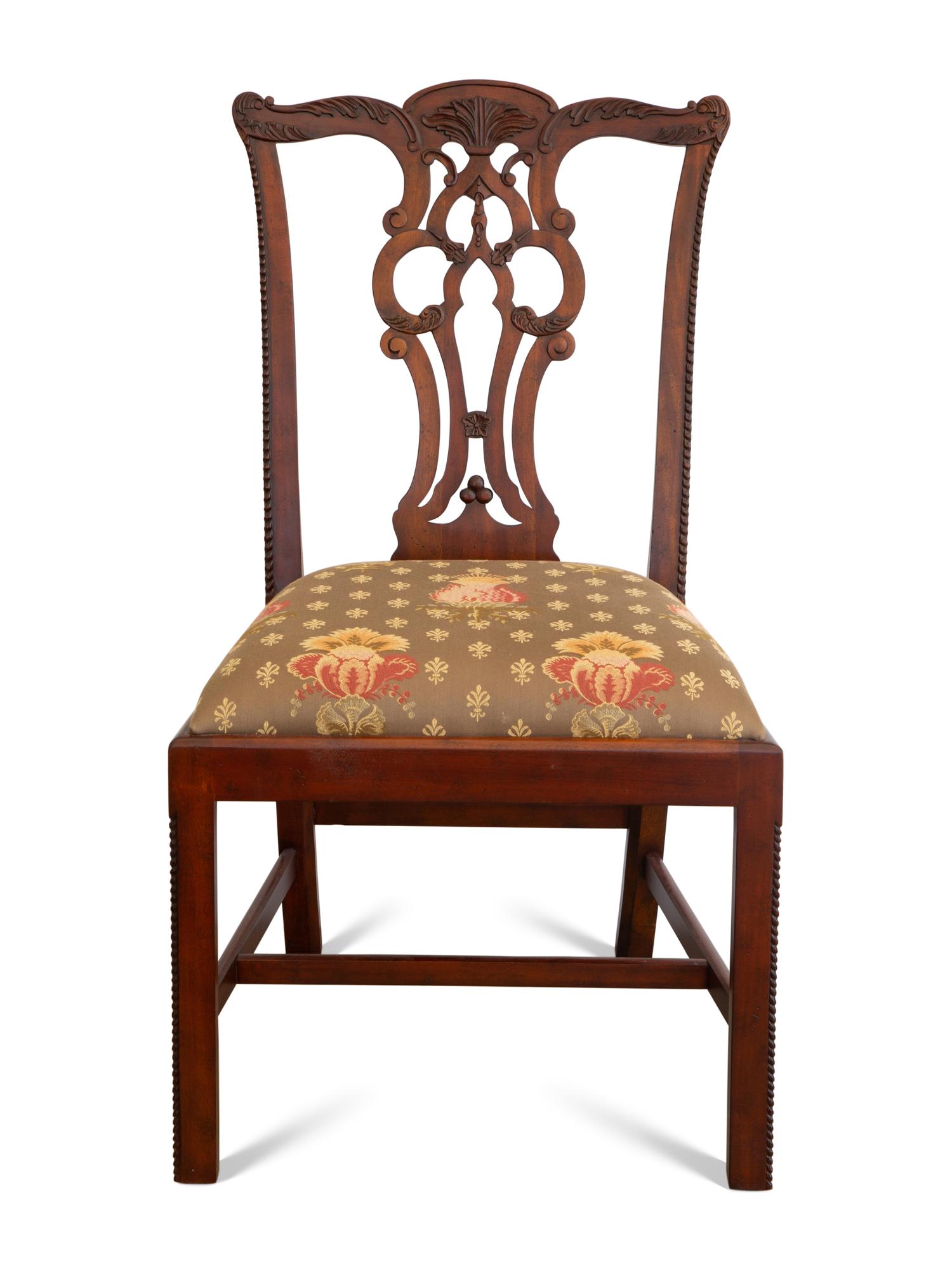 A Set of Twelve George III Style Mahogany Dining Chairs