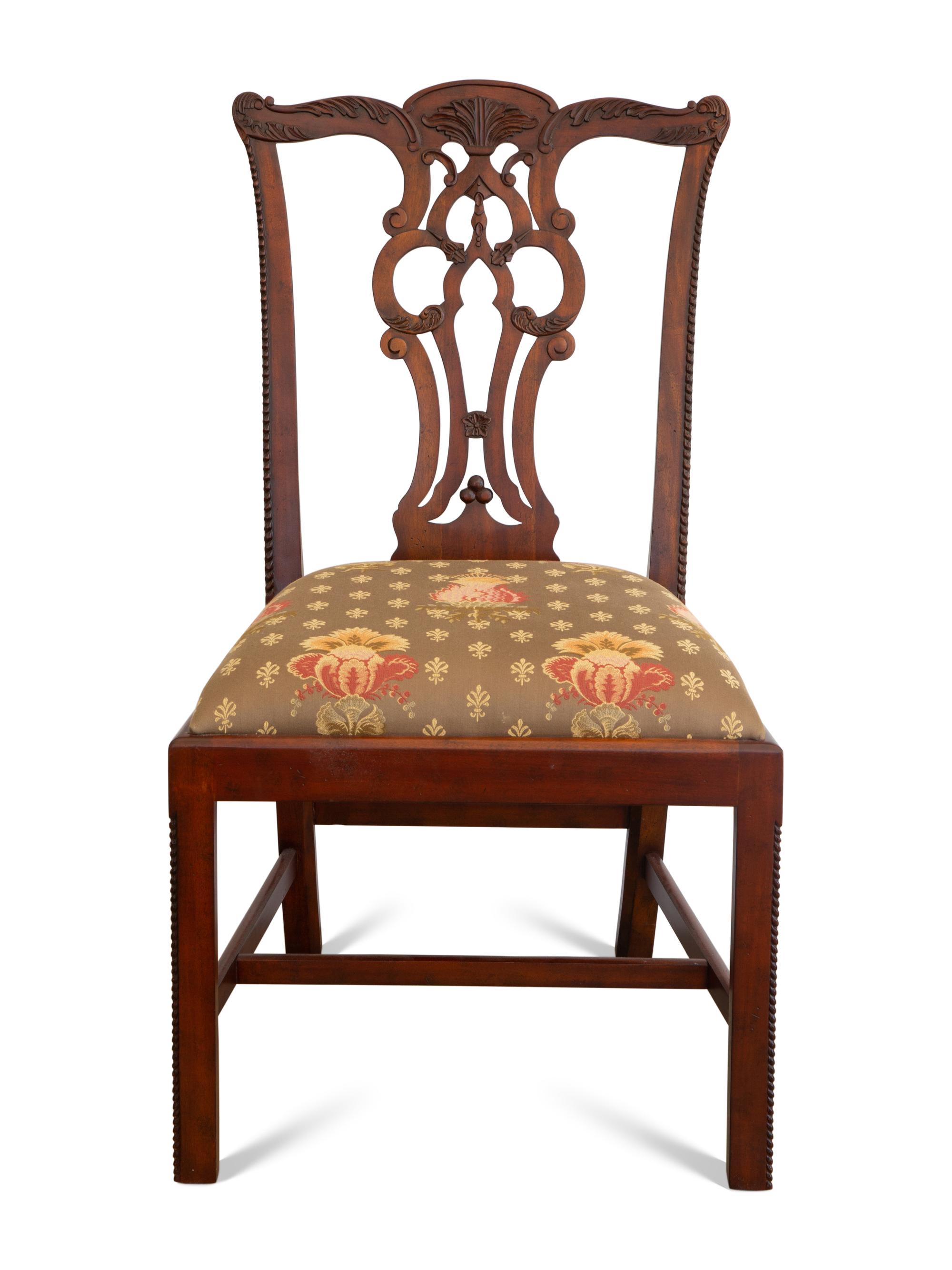 A Set of Twelve George III Style Mahogany Dining Chairs