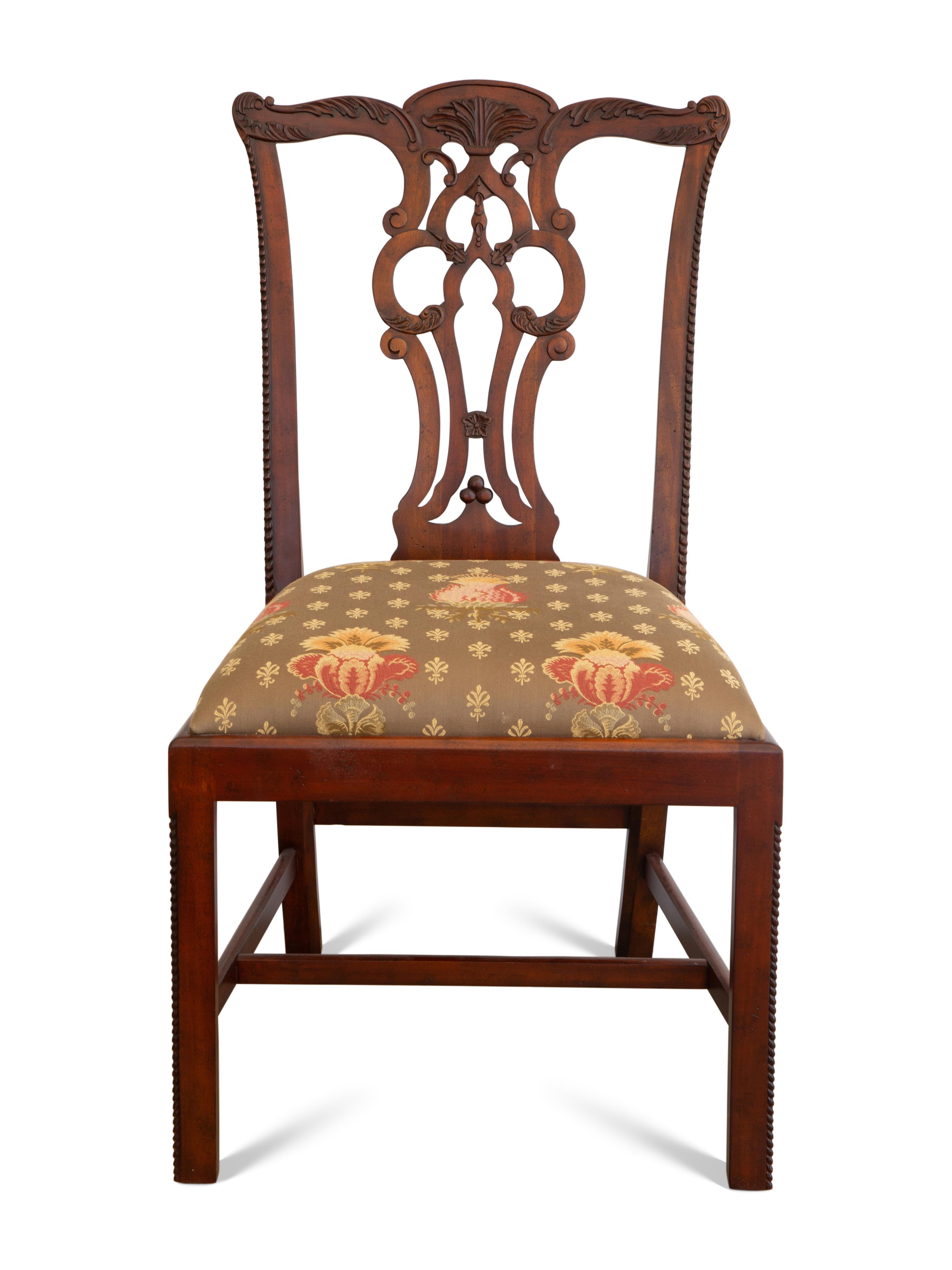 A Set of Twelve George III Style Mahogany Dining Chairs