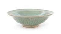 A Thai Celadon Porcelain Bowl Diameter 12 1/8 inches. — 15TH CENTURY