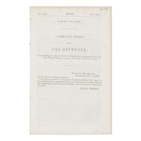[LINCOLN, Abraham (1809-1865)]. Communication from The Governor, Transmitting the Report of the Commissioners appointed to investigate Canal Claims; also, the Attorney's reports on same. N.p., n.p., 1854.