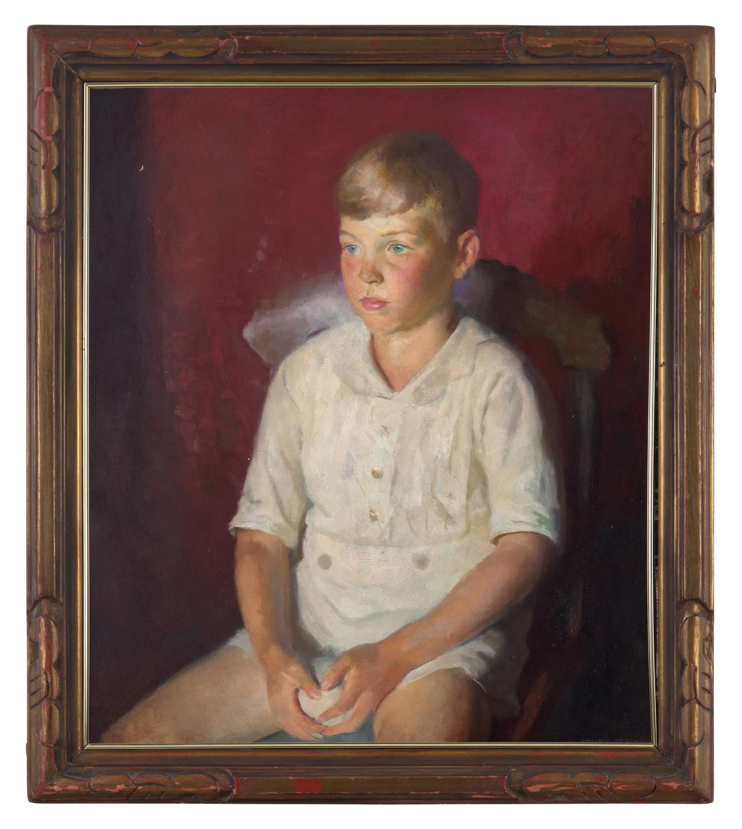 The Young Baseball Player ( Portrait of Jeff Groves, Seated)