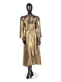 Christian Dior Haute Couture Lamé Wrap Dress, Fall/Winter 1981