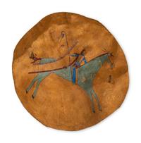 Plains Painted Hide Shield