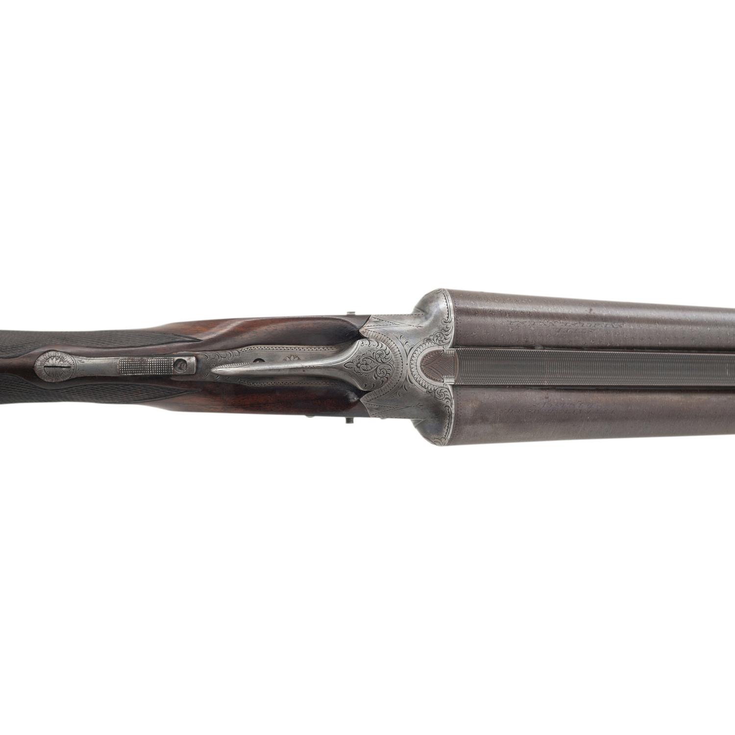 **High Quality C-Grade Lefever Arms Company SxS Hammerless with Damascus Steel Barrels