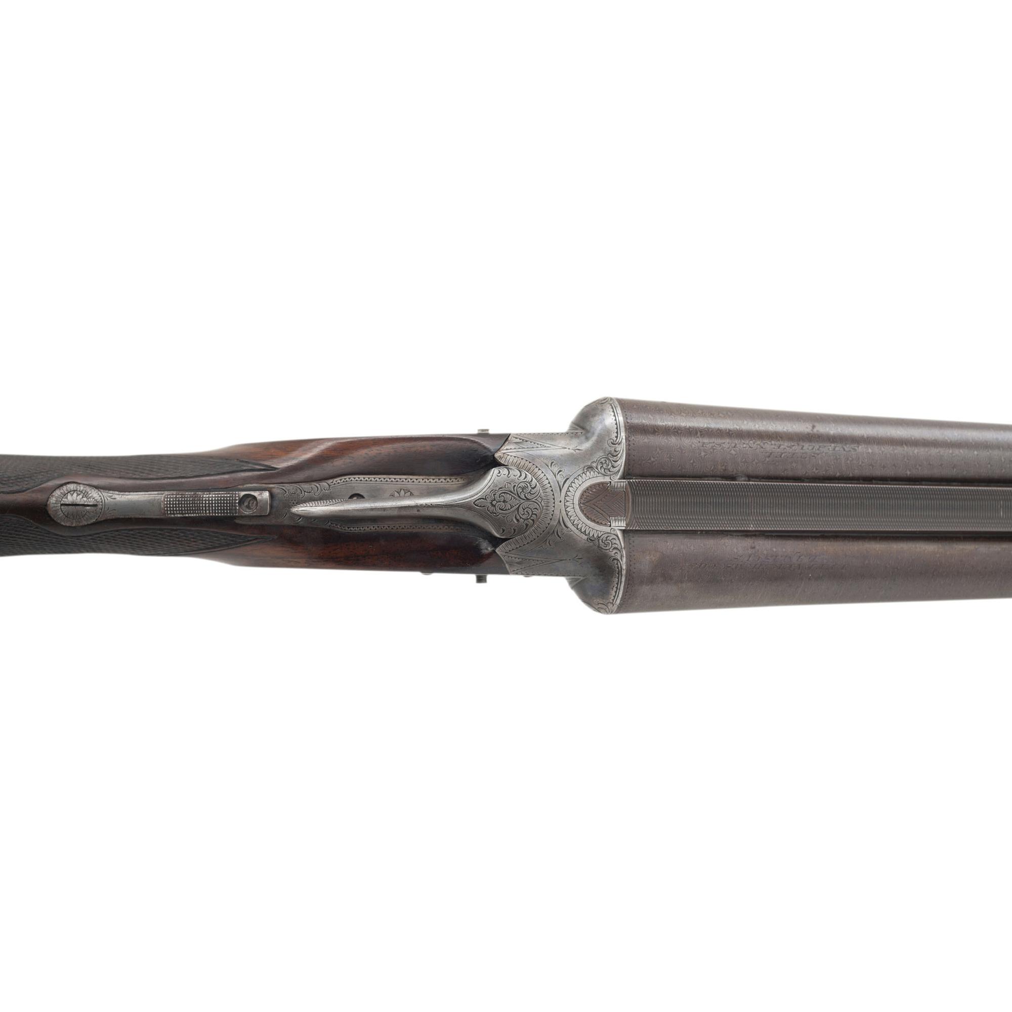 **High Quality C-Grade Lefever Arms Company SxS Hammerless with Damascus Steel Barrels