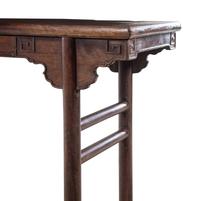 A Tieli Wood Recessed-Leg Altar Table, Pingtou'an