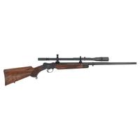 **C.C. Johnson Upgraded Engraved Martini Rifle in .218 Bee Improved with Unertl Scope