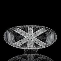 A Tuthill Intaglio and Brilliant-Cut Glass Bread Tray