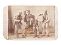 [EARLY PHOTOGRAPHY]. Cabinet card ft. a young man resembling "Blind Tom" Wiggins dancing.