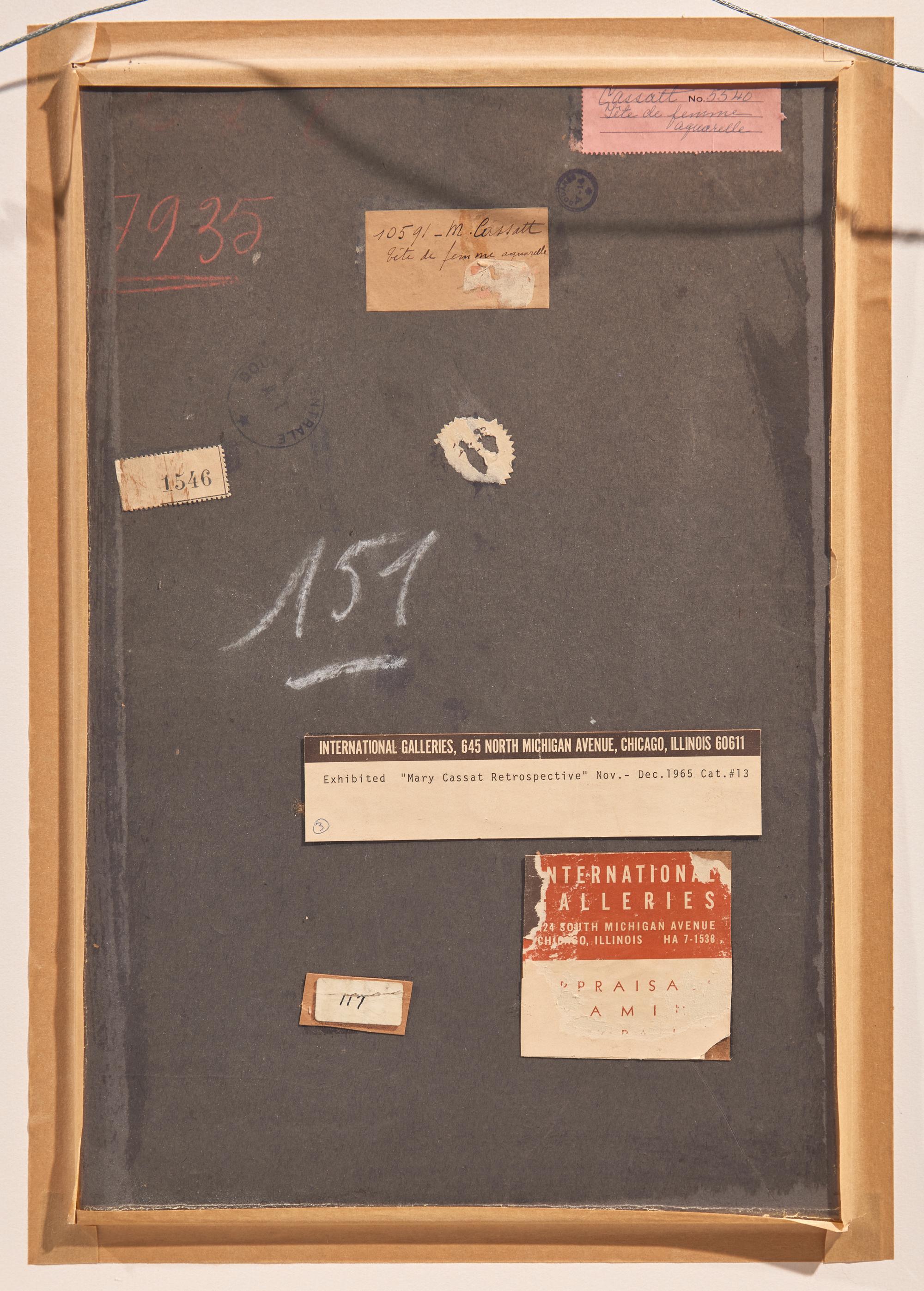 Sketch of Mother Jeanne's Head Looking Down (No. 3) , c. 1908