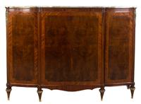 A Louis XVI Style Console Cabinet, Height 57 x width 84 3/4 x depth 20 1/2 inches.