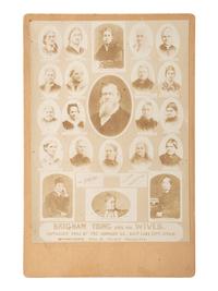 [WESTERN AMERICANA]. Brigham Young and his Wives . Salt Lake City, UT: The Johnson Co., 1901.