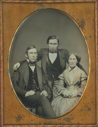 [Daguerreotype] Couple with a Short Man by Whitehurst