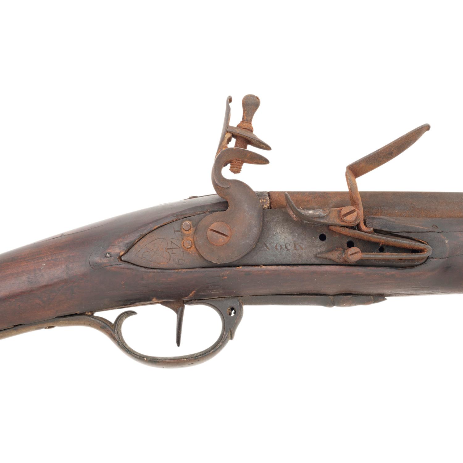 Restored Composite Flintlock Fowler with a 1779 Dated Nock Marked East India Company Lock