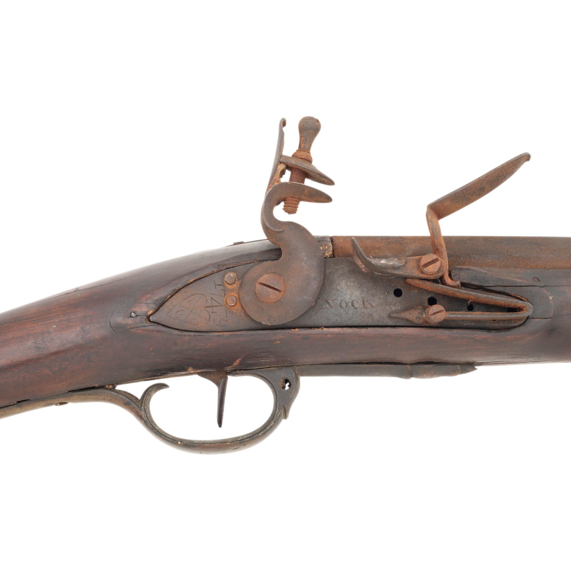 Restored Composite Flintlock Fowler with a 1779 Dated Nock Marked East India Company Lock