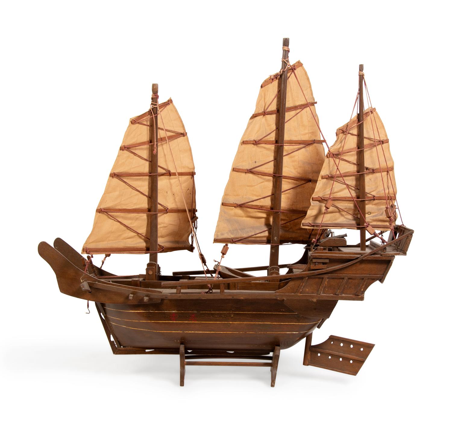 A Model of a Chinese Junk