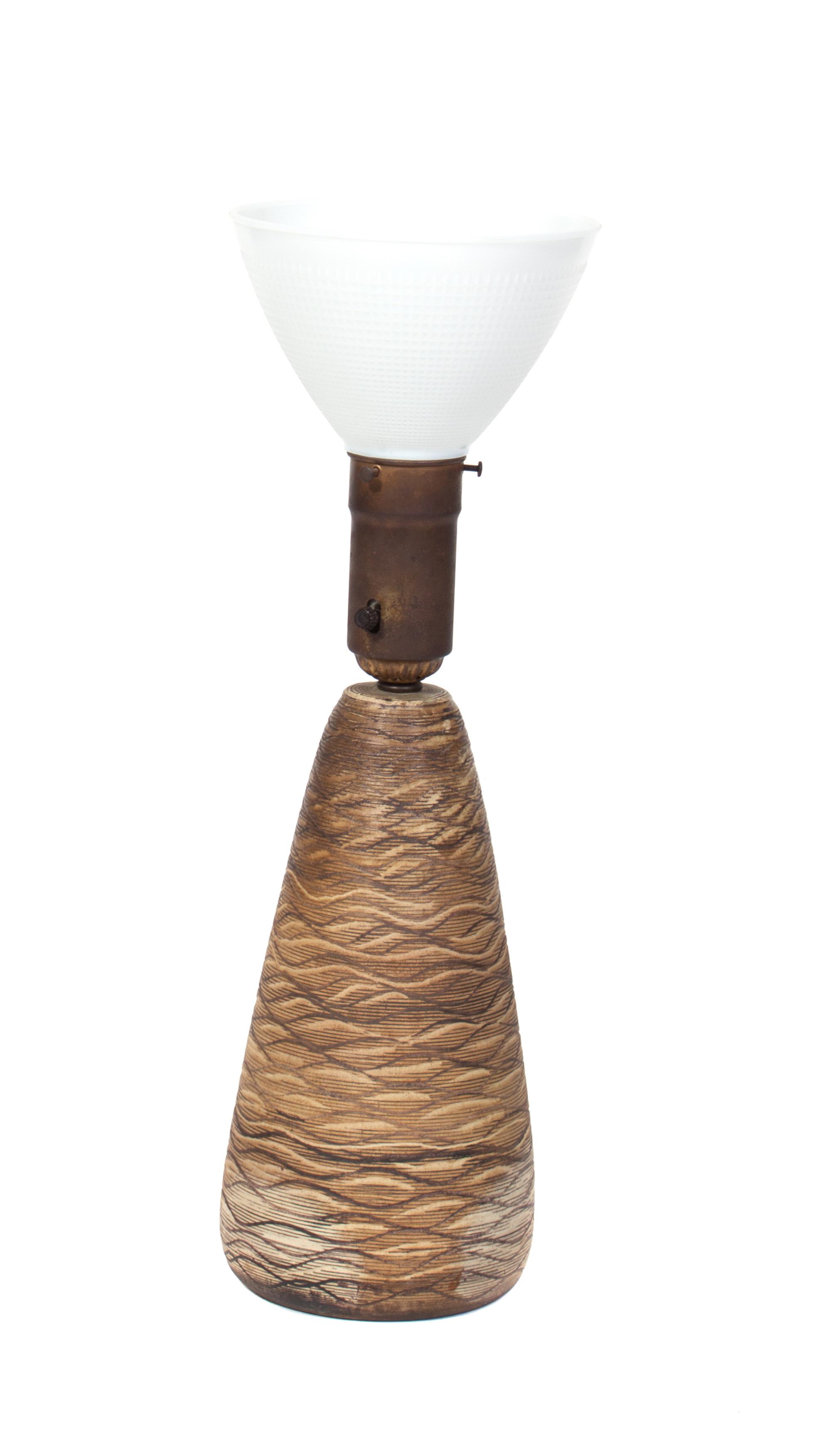 A Ceramic Table Lamp Height 24 inches. — 1950's