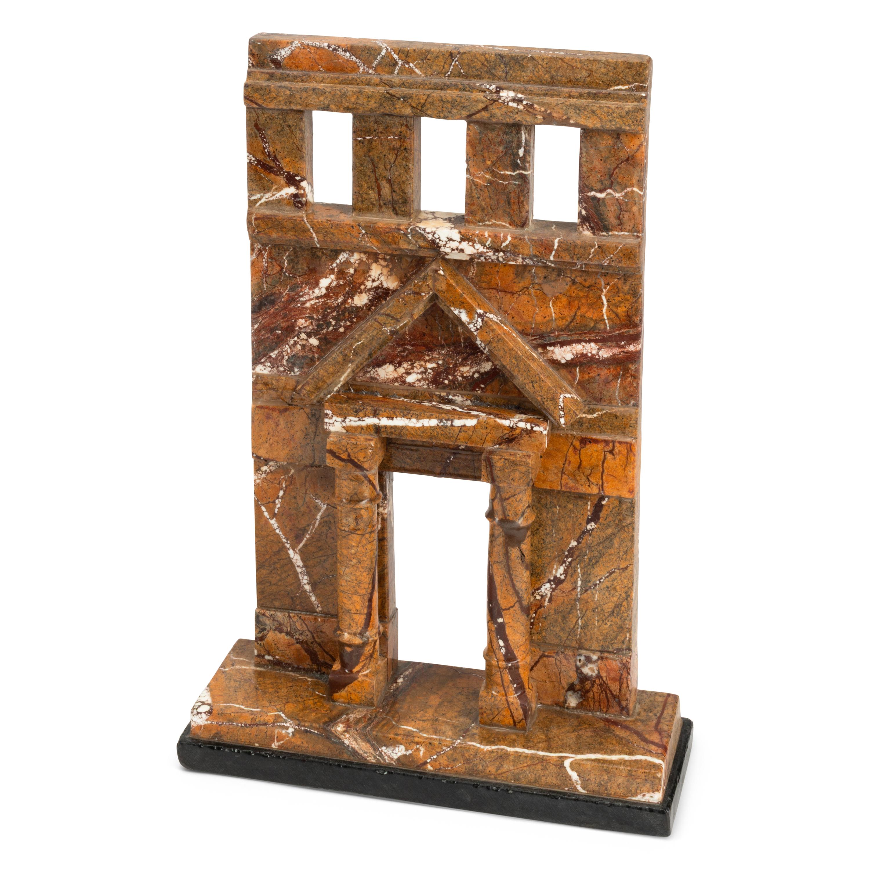 Five Grand Tour Style Marble Models of Ruins