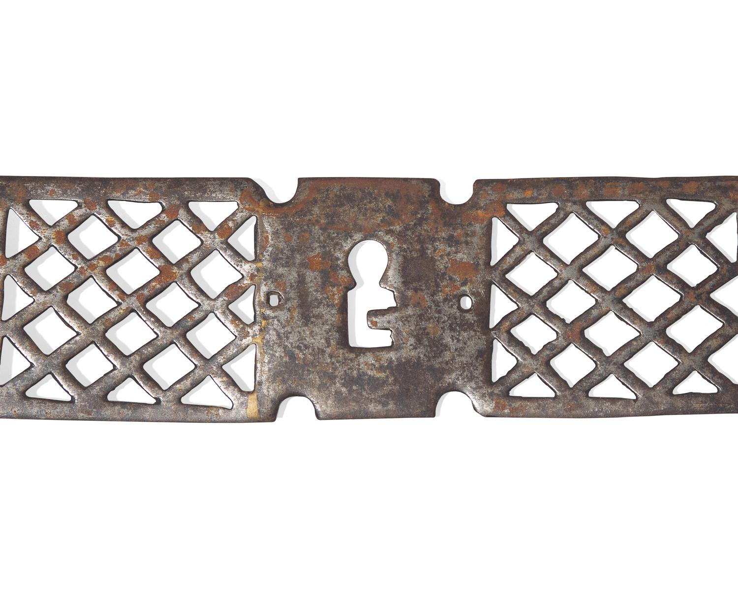A Collection of Seven Wrought Iron Escutcheons, French, 18th and 19th Century